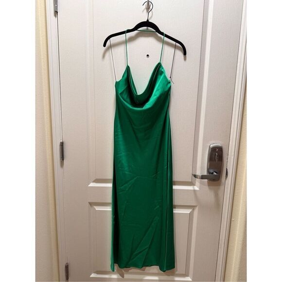 Significant Other Danika Cowl Dress in Emerald Date cocktail vacation Size 4 NWT - Picture 3 of 5